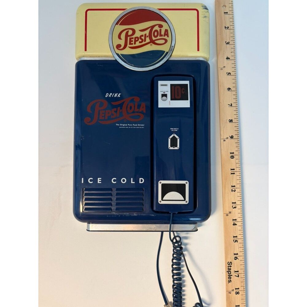 1995 pepsi-cola telephone vending machine phone wall  mount or free standing